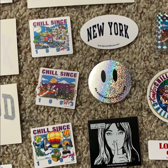 60 BRANDY MELVILLE STICKERS - Picture 4 of 6